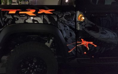Reflective graphics installed