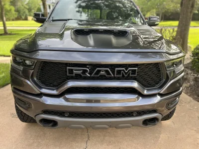 Painted Patriot Blue PPX Front Bumper For 2019-2024 RAM 1500 New Body Style – Steel, Direct Replacement, Micro Rim