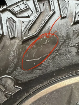 Tyre Rash Tire sidewall road rash - ok, or replace tire? | RAM TRX Forum