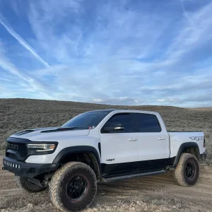 Race Star 93 Gloss Black Truck Stars 18x9.5 Drag Wheels on a RAM TRX! These will also fit 199...jpeg