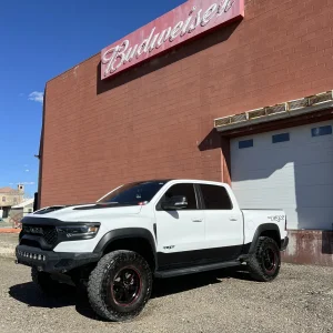Race Star 93 Gloss Black Truck Stars 18x9.5 Drag Wheels on a RAM TRX! These will also fit 199...jpeg