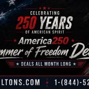 2026 America250 Years of Summer Freedom Deals at JustBoltOns.com.webp