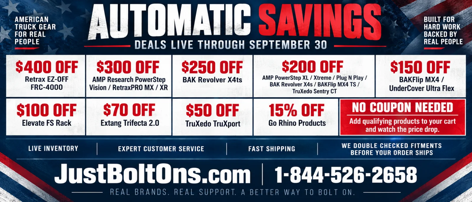 American Labor Day Facebook-justboltons-powersteps-and-tonneau-cover-sale 2.webp