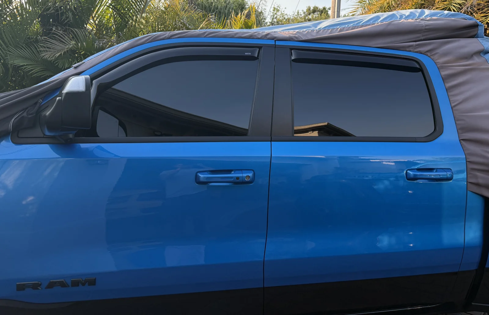 Johnny Hydro Blue Ram TRX AVS Ventvisor In-Channel Window Deflectors - 4pc - Smoke 1.webp